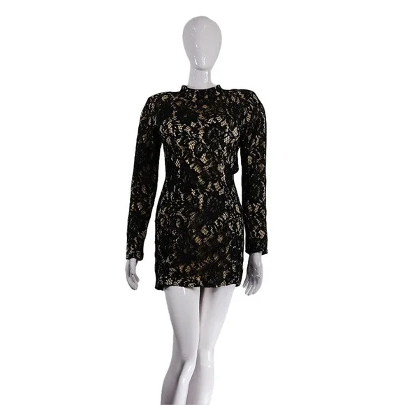 long sleeve printed bodycon dress Womens Stretch Fit Bodycon Dress main image 1